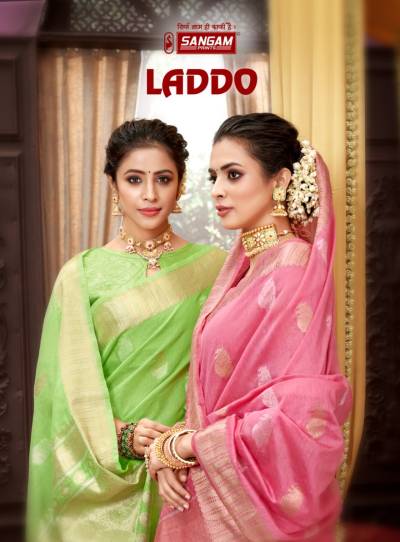Laddo By Sangam Traditional Style Weaving Saree Collection